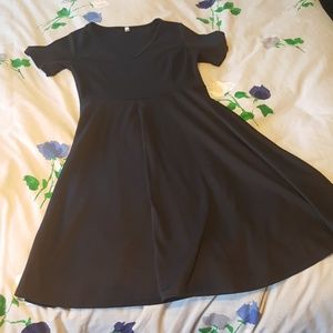 Black Pink blush dress